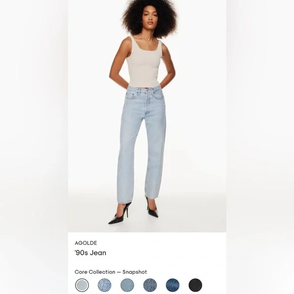 AGOLDE Women's Light Blue '90s Jeans - Picture 2 of 10